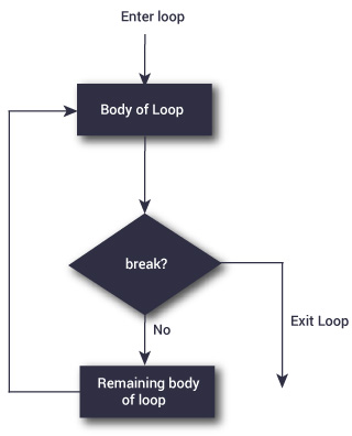 Flowchart of repeat loop in R programming